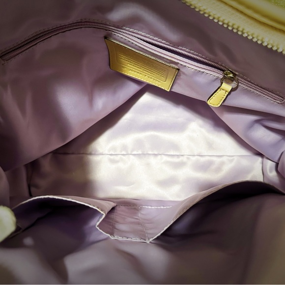 Vintage Y2K Coach Shoulder Bag beige color Shoulder Bag new without tags - Picture 12 of 17